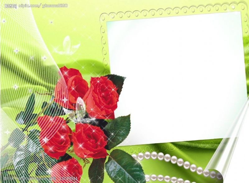 漂亮的婚礼相框图片素材