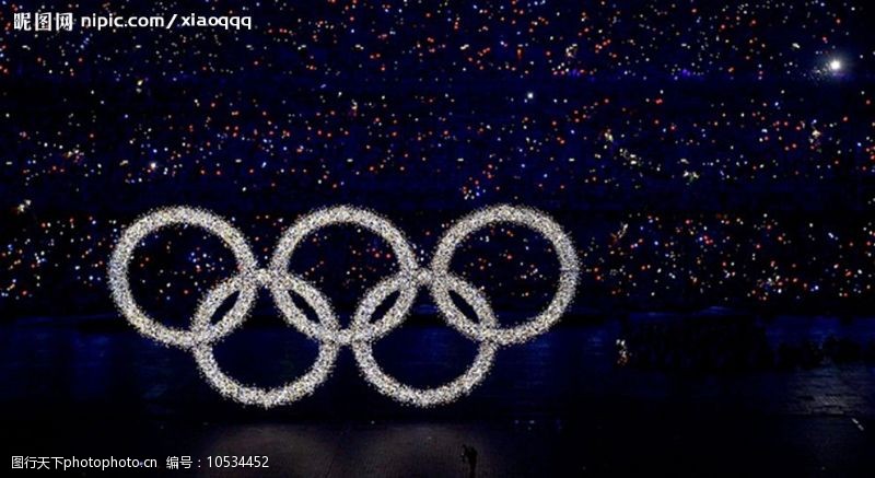 奥运开幕式五环图片