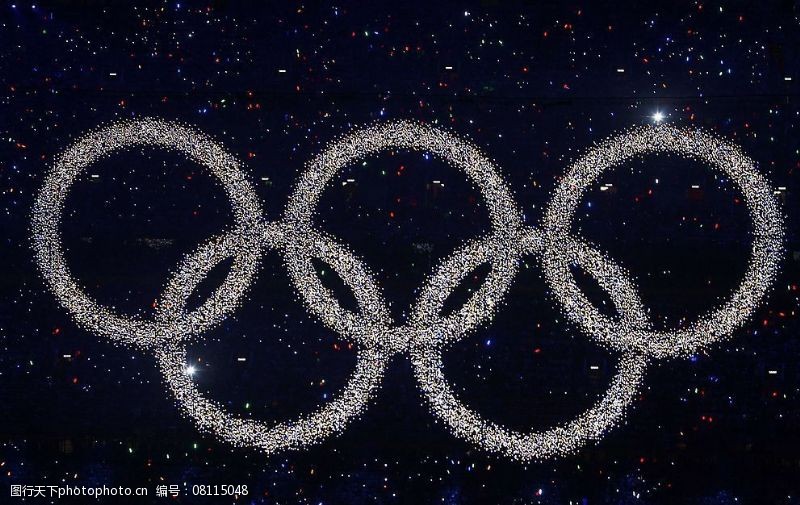 北京奥运会开幕式2008奥运会开幕式奥运五环图片