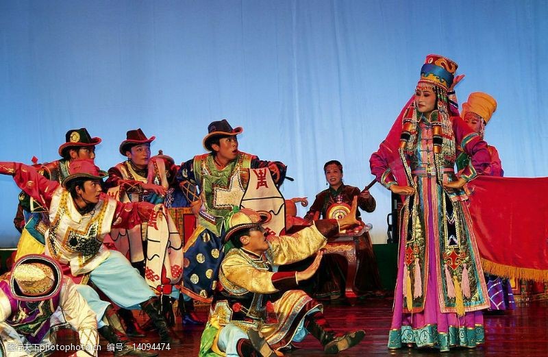 蒙古族鄂尔多斯婚礼图片