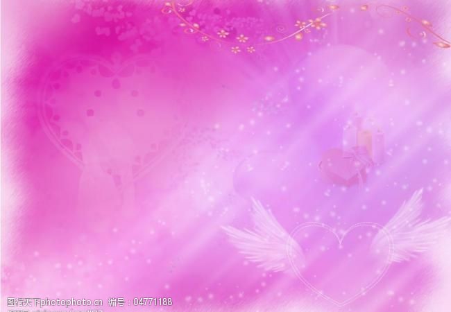 胸罩紫色婚纱模板背景浪漫情人节图片
