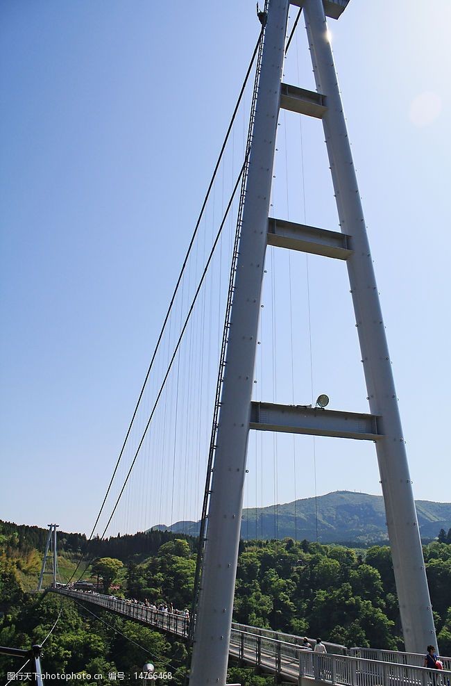 吊桥日本福冈九重桥图片