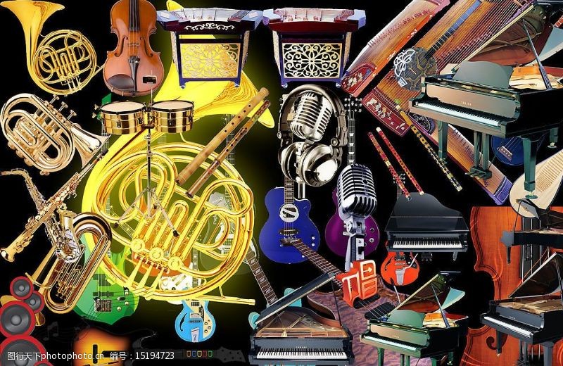 西洋乐器各种乐器素材图片