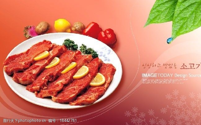 精美菜图精美的韩国美食菜肴模板图片