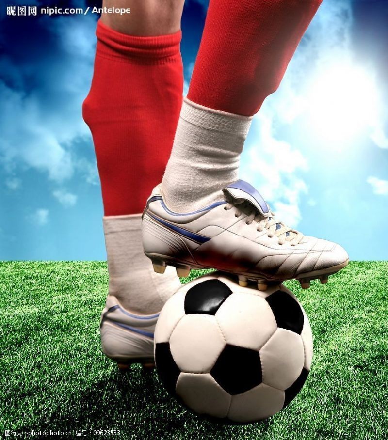 足球鞋创意足球运动图片