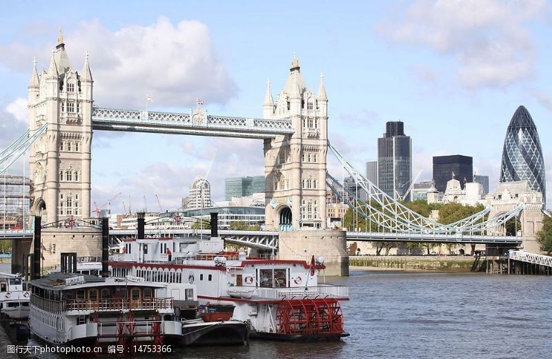 吊桥美丽的英国伦敦塔桥图片