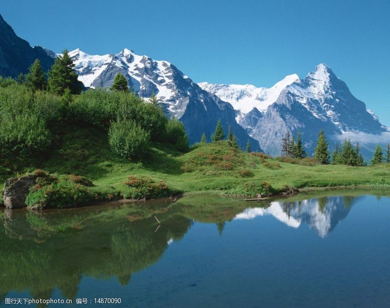 瑞士风光山水画图片