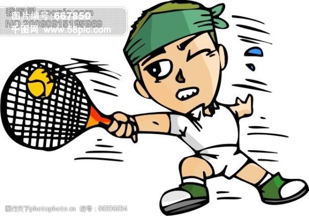 运载网球比赛矢量图3
