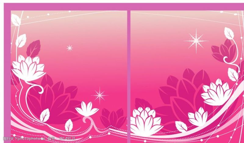 移动玻璃门效果图粉红色花纹移动门设计图源文件下载